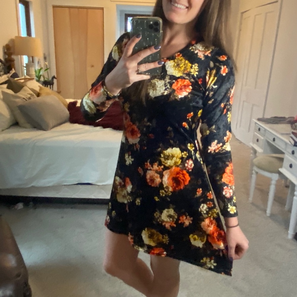 Handmade Black Long Sleeve Dress